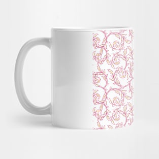 Curl Flower Seamless Pattern Mug